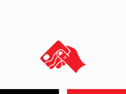 Hand holding credit card business icon image design