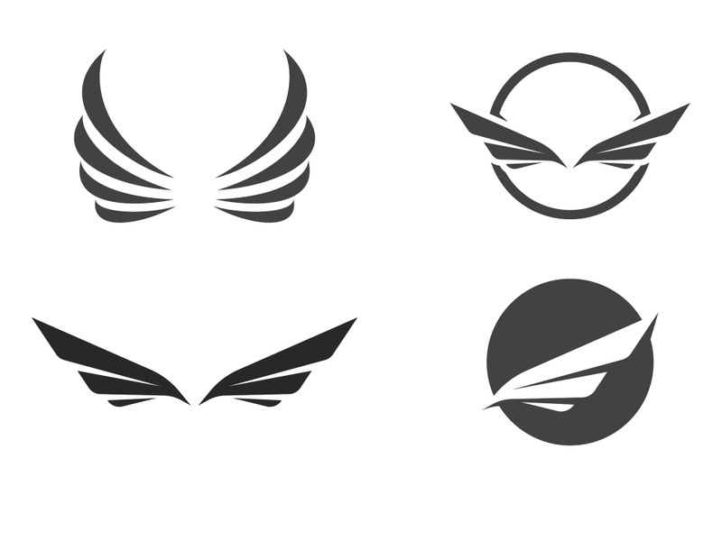 Wing  logo icon vector illustration