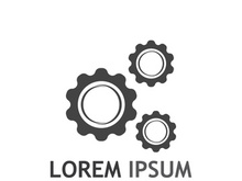 Gear logo with a creative idea.