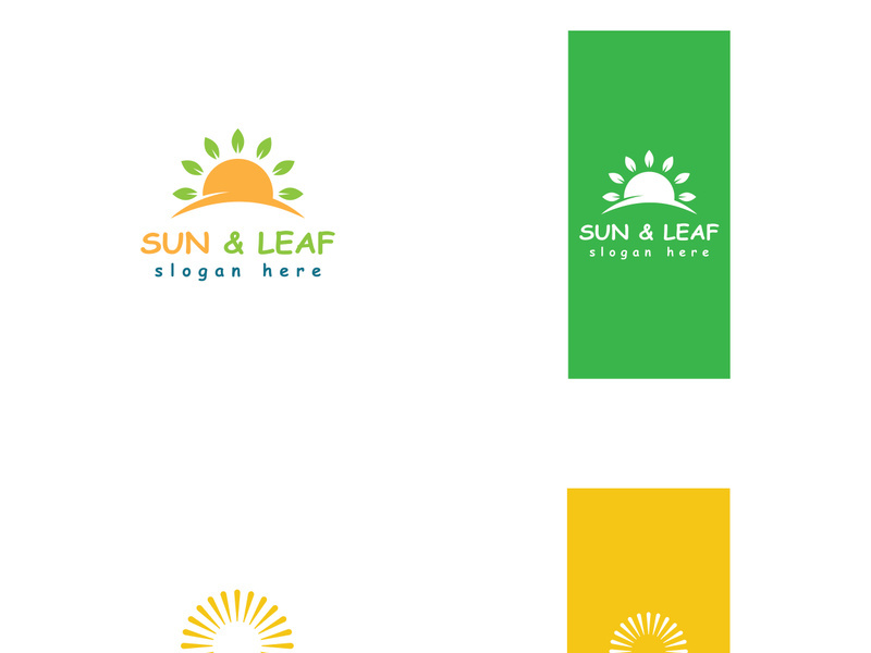 Sun logo design with a modern concept.