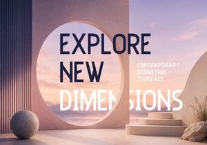 RUVENA – Modern Experimental Display Font