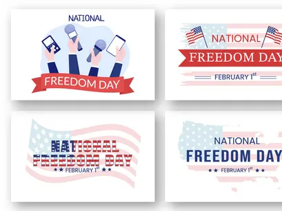 10 National Freedom Day Illustration
