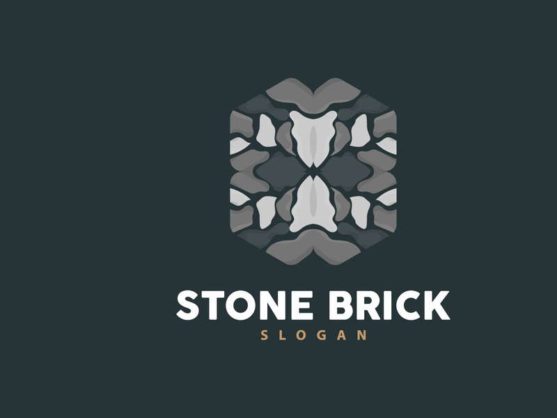 Stone Logo, Premium Elegant Design, Stone Balance Vector