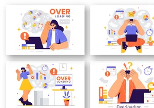 9 Overloading Business Illustration