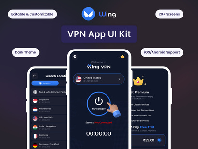 Wing - VPN App UI Kit
