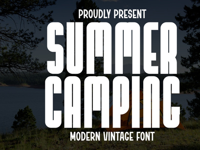 Summer Camping - Modern Vintage Font