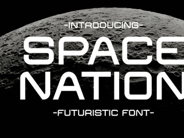 Space Nation - Futuristic Font preview picture