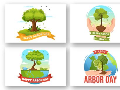 16 Happy Arbor Day Illustration