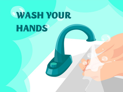 M96_Wash your hands Illustrations