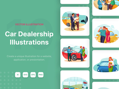 M133_Car Dealership Illustrations