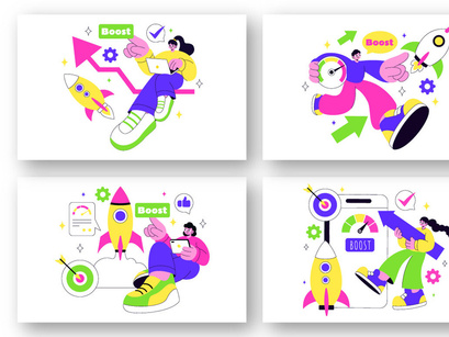 10 Business Boost Illustration