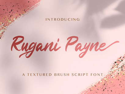 Rugani Payne - Textured Brush Font