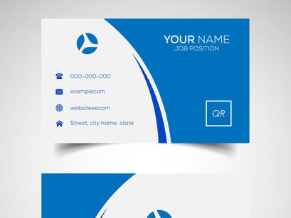 10 Double-sided creative and modern business card template. Vector illustration