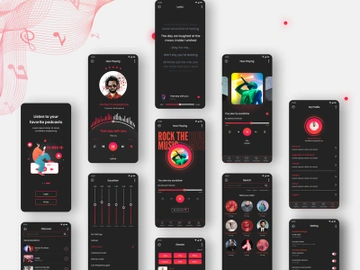Music Beatser App Ui Kit v1.0 preview picture