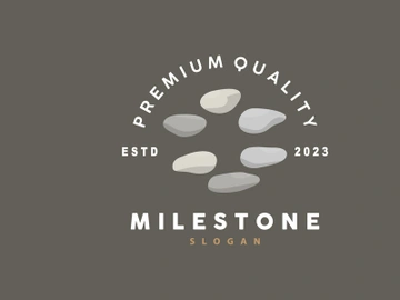 Stone Logo, Premium Elegant Design, Stone Balance Vector preview picture
