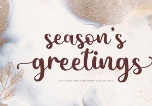 Father Christmas - Modern Script Font