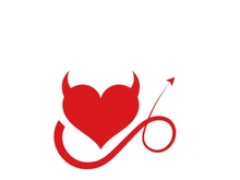 Devil horn Vector icon design illustration logo Template