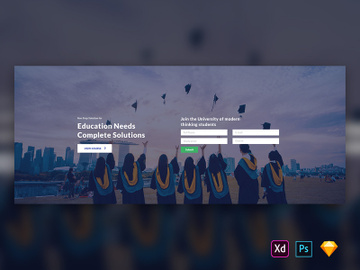 Hero Header for Educational Websites-02 preview picture