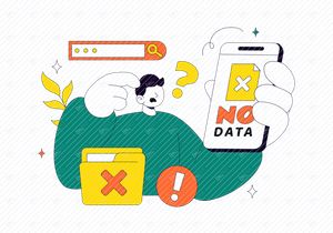 10 No Data Vector Illustration