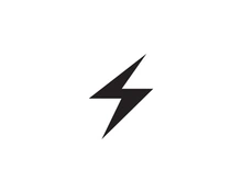 Strom Thunderbolt Template vector icon illustration design