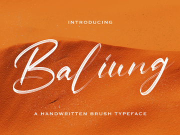 Baliung - Handwritten Font preview picture