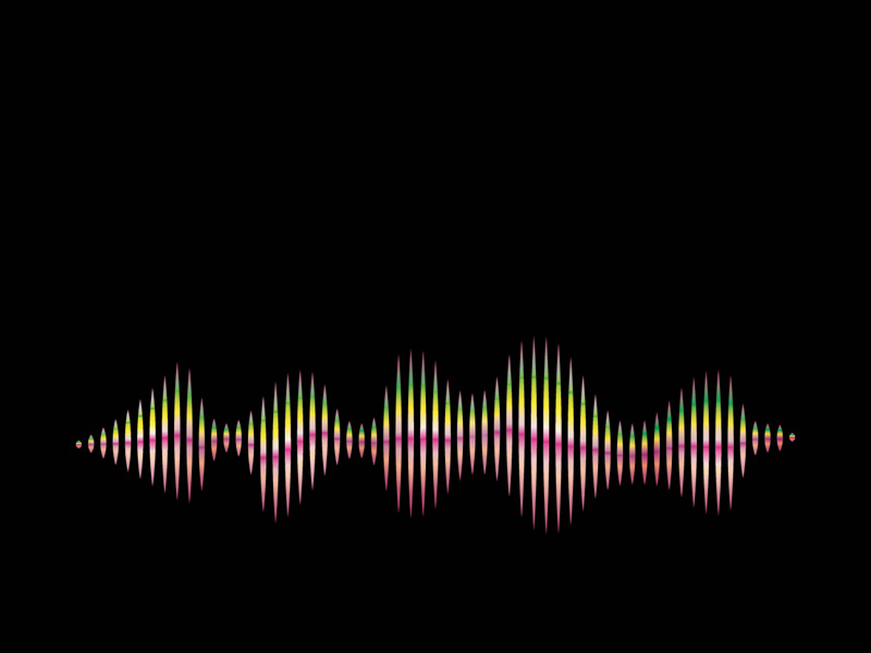 Sound waves logo background modern music vector image