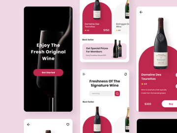 Ichish - Wine Design Mobile App preview picture