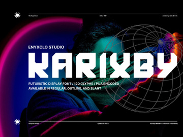 KARIXBY - Futuristic Font preview picture