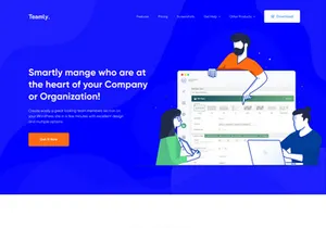 Teamly- SaaS Landing Pages