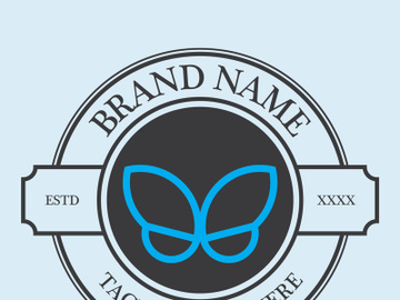 Butterfly logo design preview picture