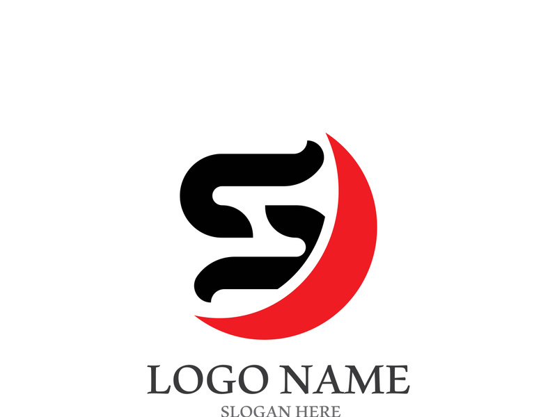 Business corporate S letter logo design vector