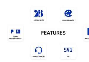 Landing Page Coworking Template PSD Figma