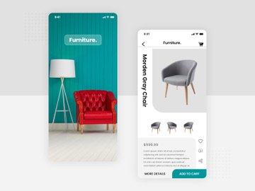 Furniture App UI preview picture