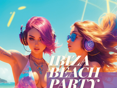 Ibiza Vibes: Beach Party A2 Poster Collection