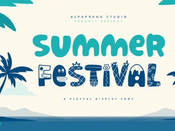 Summer Festival - Playful Display Font preview picture