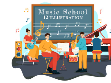 12 Music School Illustration preview picture