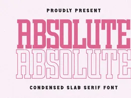 Absolute - Condensed Slab Serif preview picture