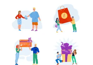 Shopping characters