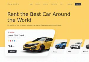 Carent - Car Rental Landing Page v.1