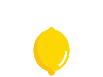 Fresh lemon fruit vector illustration icon preview picture