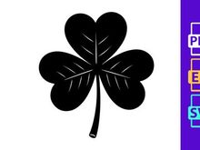 Black Shamrock Symbol