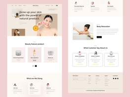 Beauty landing page preview picture
