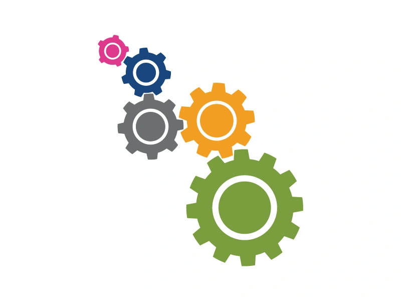 Gear illustration design template