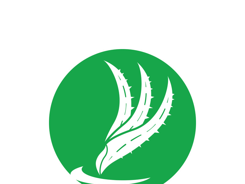 Aloe Vera logo icon design symbol beauty skin care
