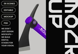 Pick Mattock Mockup