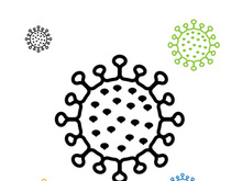 Coronavirus covid-19 prohibition sign flat vector