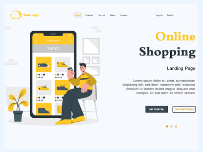 Landing Page Online Shopping