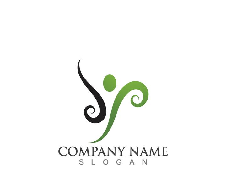 Human character logo sign illustration vector design