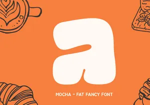 Mocha Mochi - Fat Fancy Display Font