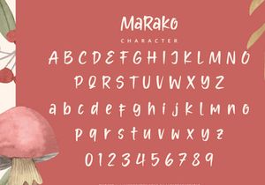 Marako - Handwritten Font